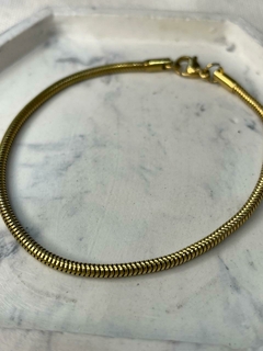 PULSERA ACERO DORADO BASICA