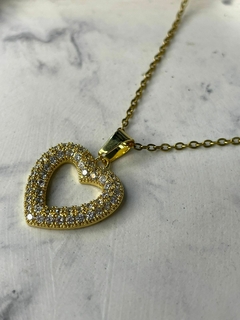 CADENITA + DIJE CORAZON CON STRASS - comprar online