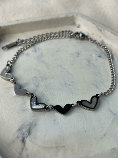 PULSERA CORAZONES NACAR