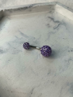 PIERCING OMBLIGO BOLA DE FUEGO