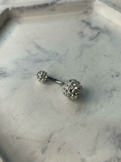 PIERCING OMBLIGO BOLA DE FUEGO