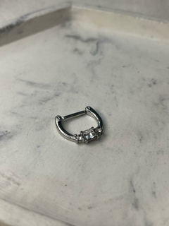 PIERCING SEPTUM CUADRADO STRASS