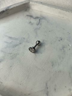 PIERCING HELIX CORAZON STRASS