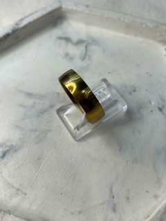ANILLO ALIANZA GRUESA DORADO - comprar online