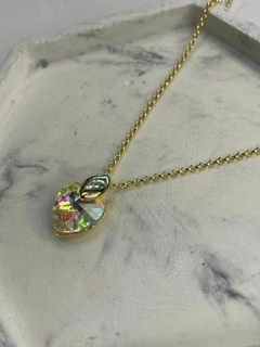 CADENITA + DIJE CORAZON TORNASOLADO - comprar online