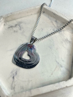 CADENITA + DIJE CORAZON CON FRASE - comprar online