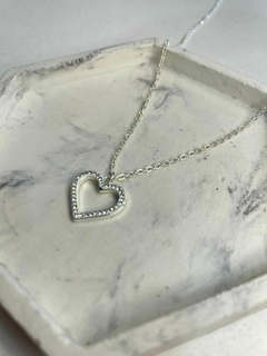 CADENITA + DIJE CORAZON STRASS