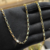 Corrente Elo Quadrado 2,8mm 60cm - Banhado a ouro 18k na internet