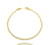 Pulseira Grumet 2,4mm - Banhado a ouro 18k