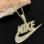 Pingente Nike Cravejado - Banhado a ouro 18k - comprar online