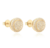 Brinco Circular Cravejado - Banhado a ouro 18k