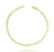 Pulseira Elo Quadrado 2,8mm - Banhado a ouro 18k - comprar online