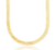 Corrente Grumet Soldada 6mm 50cm - Banhado a ouro 18k