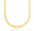 Corrente Grumet Soldada 6mm 50cm - Banhado a ouro 18k