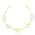 Pulseira Trevo Branco - Banhado a ouro 18k