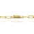 Pulseira Cadeado 3mm - Banhado a ouro 18k