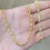 Corrente Elo Quadrado 2,8mm 60cm - Banhado a ouro 18k - FTW Joias