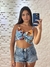 Conjunto kimono + Cropped - Azul na internet