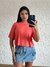 Blusa Viscolycra Overrsized Gola Redonda - Goiaba - comprar online