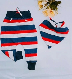 Calça Saruel e Babador Bandana