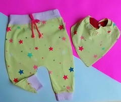 Calça Saruel e Babador Bandana
