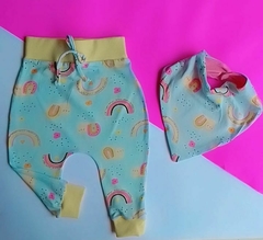 Calça Saruel e Babador Bandana