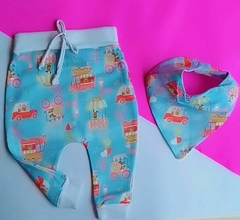 Calça Saruel e Babador Bandana