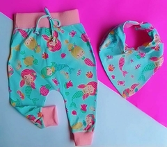 Calça Saruel e Babador Bandana