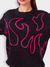FIRE SWEATER - BLACK & PINK - comprar online