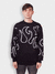 FIRE SWEATER - BLACK & WHITE - comprar online