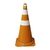 Cone de Sinalização, Rígido, 50cm, Pic Plásticos - Laranja/Branco