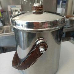 Conservadora acero inoxidable con cuero - comprar online