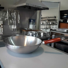 Wok acero inoxidable