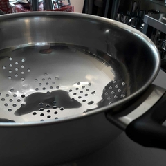 Colador acero inoxidable bakelita - comprar online