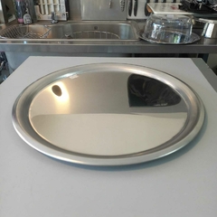 Bandeja porta pizza acero inoxidable