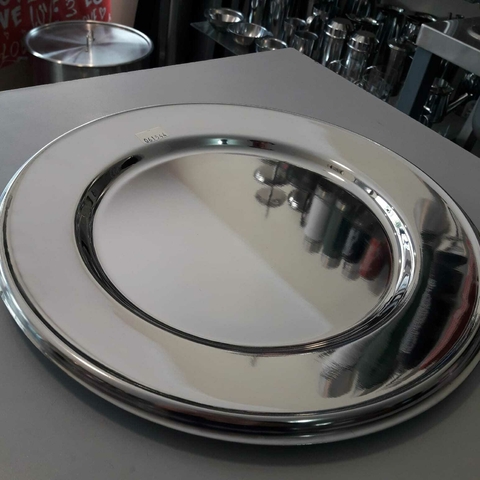 Plato gastronómico acero inoxidable