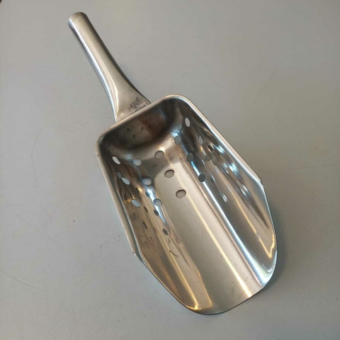 Pala para hielo perforada acero inoxidable