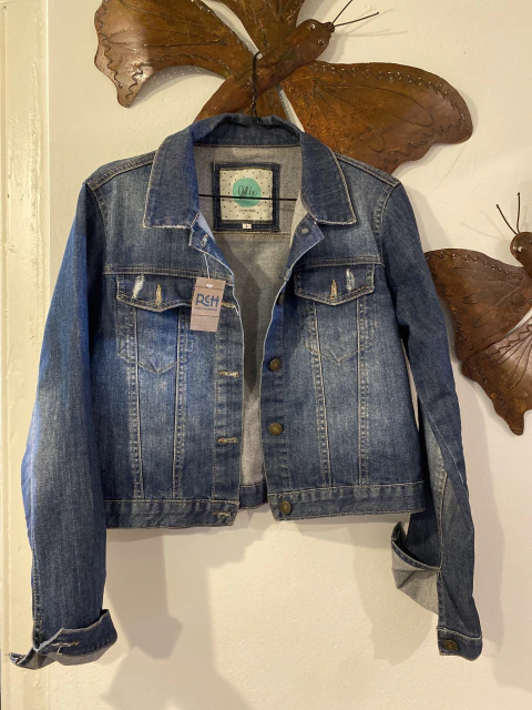 Campera jean azul talle S/M | Tiza