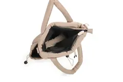 BOLSO MATERO ANABELLA TEXTURA PUFFER CAMEL en internet