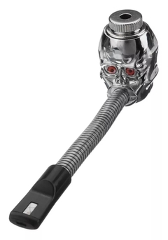 PIPA CALAVERA METAL FLEX CON TAPA Y LUCES CANDYCLUB en internet