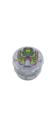 GRINDER PLASTICO 4/P STAMPS - DELICIOUS GROW SHOP 