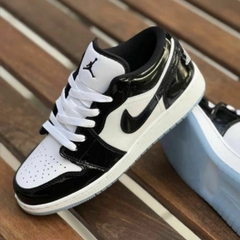 Jordan 1 Low - Preto Branco - Brilho