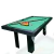 Mesa De Pool Profecional 254x148 6 Patas Acc De Relgalo Verde
