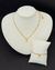 Conjunto Feminino Colar e Pulseira Ponto de Luz Minimalista - Banhado a Ouro 18k