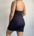 Vestido azul com tule preto - comprar online