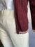 Cardigã vinho com detalhes de pelo na internet