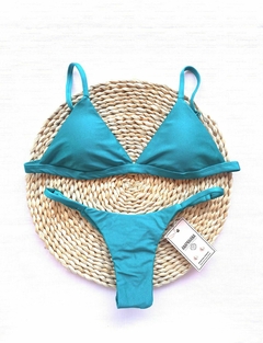 Biquíni Básico Empina Bumbum Azul Piscina - comprar online