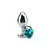 Imagem do PLUG ANAL DE METAL CORAÇÃO COM PEDRA TAM G GENERAL IMPORT