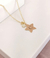 COLAR PERSONALIZADO INICIAL COM PINGENTE DE ESTRELA - OURO 18K na internet
