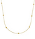 Choker corrente cadeado de bolinhas - Ouro 18k